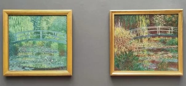 Wasser-Lilien von Monet 