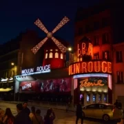 Moulin-Rouge-facade-of-cabaret-at-night-France-paris Moulin Rouge