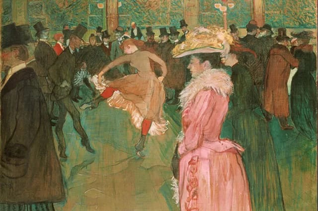 Henri de Toulouse-Lautrec, 1890 Tanz im Moulin Rouge Beitrag
