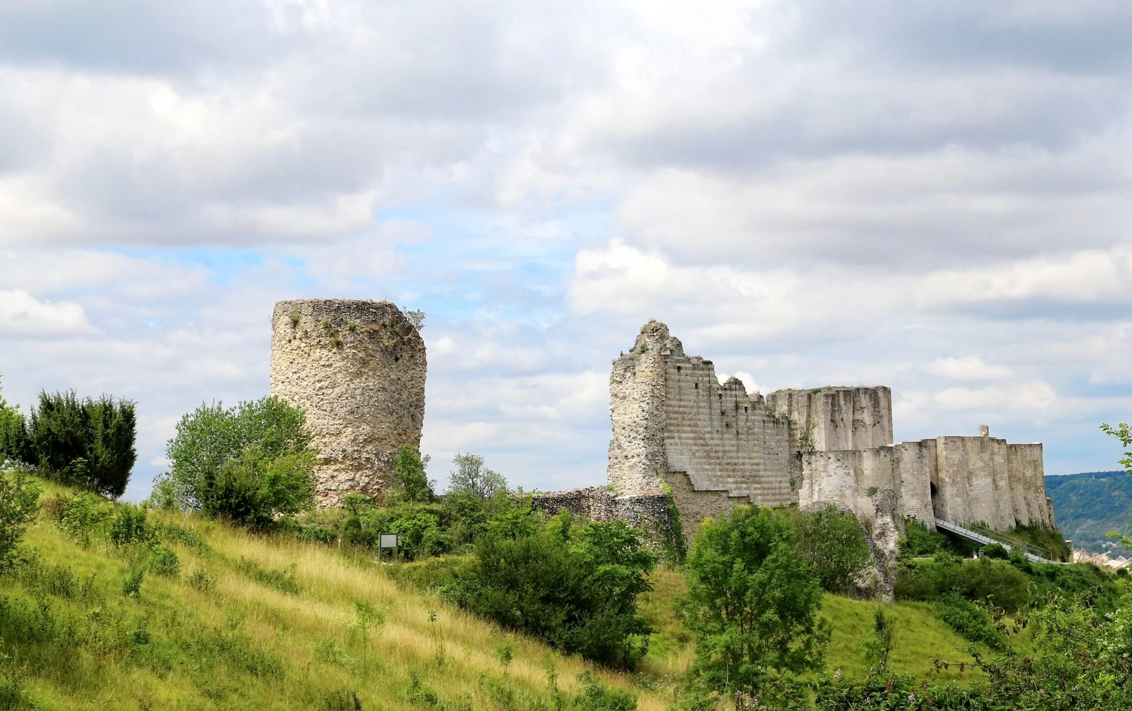 Chateau Gaillard, die Burg von Richard Löwenherz in der Normandie