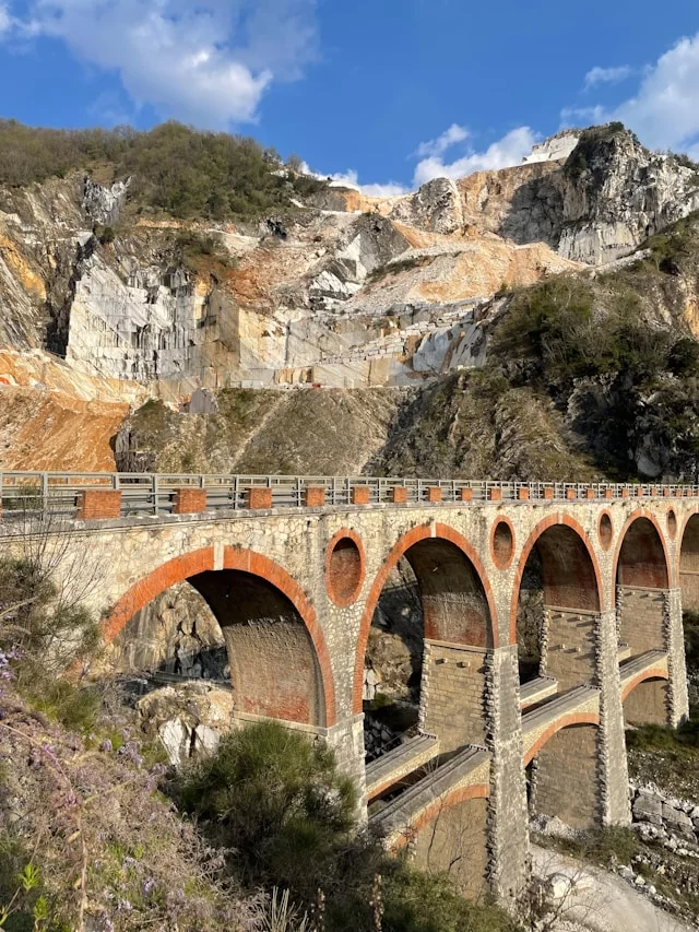 Carrara- und Colonnata-Marmor